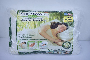 Deluxe Queen Miracle Bamboo Pillow, Open Pkg - New | EstateSales.org